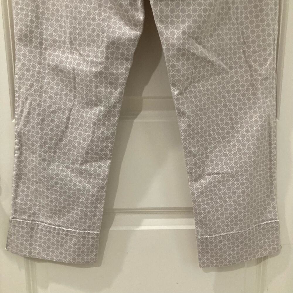 Anthropologie Idra Lilac Patterned Cropped Pants Size 6 - Picture 12 of 12